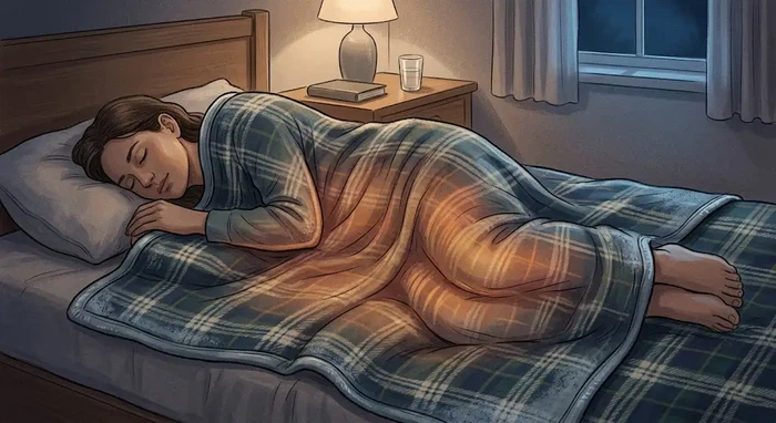 Sleeper contacting sensitive body zones near blanket edges@sshine Sleeper contacting sensitive body zones near blanket edges@sshine